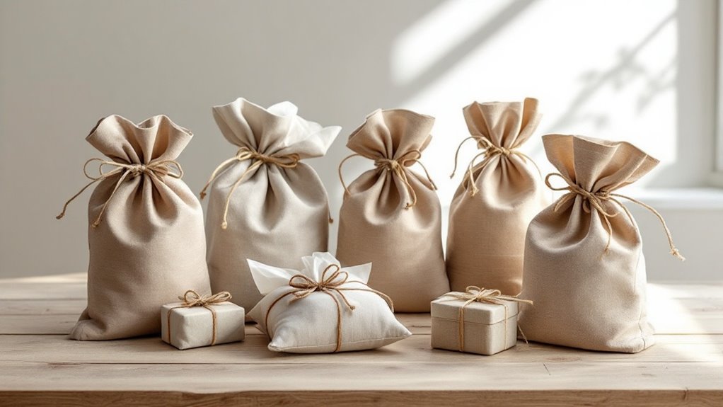 reusable fabric gift bags